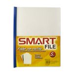 FOLDER CARTA PLASTICO CON COSTILLA COLORES SOLIDOS C/5PZAS