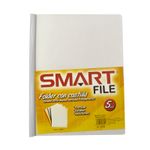 FOLDER CARTA PLASTICO CON COSTILLA COLORES SOLIDOS C/5PZAS