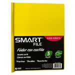 FOLDER CARTA PLASTICO CON COSTILLA COOL COLORS C/5PZAS
