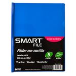 FOLDER CARTA PLASTICO CON COSTILLA COOL COLORS C/5PZAS