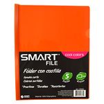 FOLDER CARTA PLASTICO CON COSTILLA COOL COLORS C/5PZAS