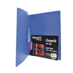 CARPETA CARTA PLASTICO CON CLIP AZUL CYAN COOL COLORS