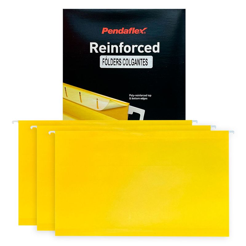 FOLDER COLGANTE OFICIO AMARILLO CON 25PZAS REFORZADO