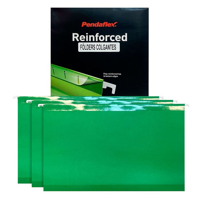 FOLDER COLGANTE OFICIO VERDE CON 25PZAS REFORZADO