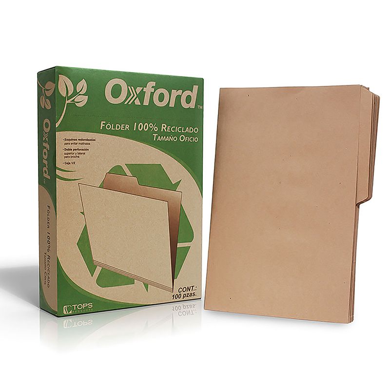 FOLDER OFICIO RECICLADO CON 100PZAS