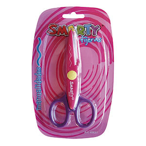TIJERA METAL PLASTICO MANUALIDADES 5" ONDAS BLT