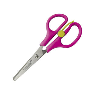 TIJERA METAL PLASTICO FLEXI CHICA 5" FUNDA VINIL