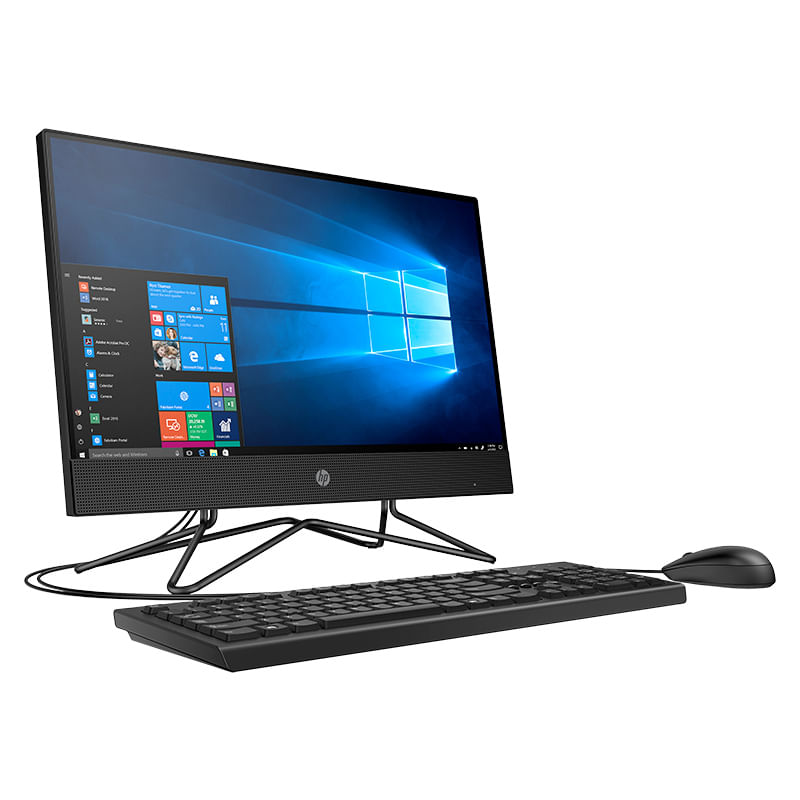 COMPUTADORA ALL IN ONE HP 200 G4  CORE I3-10110U 4GB 1TB DVD  215" WIN10HOME