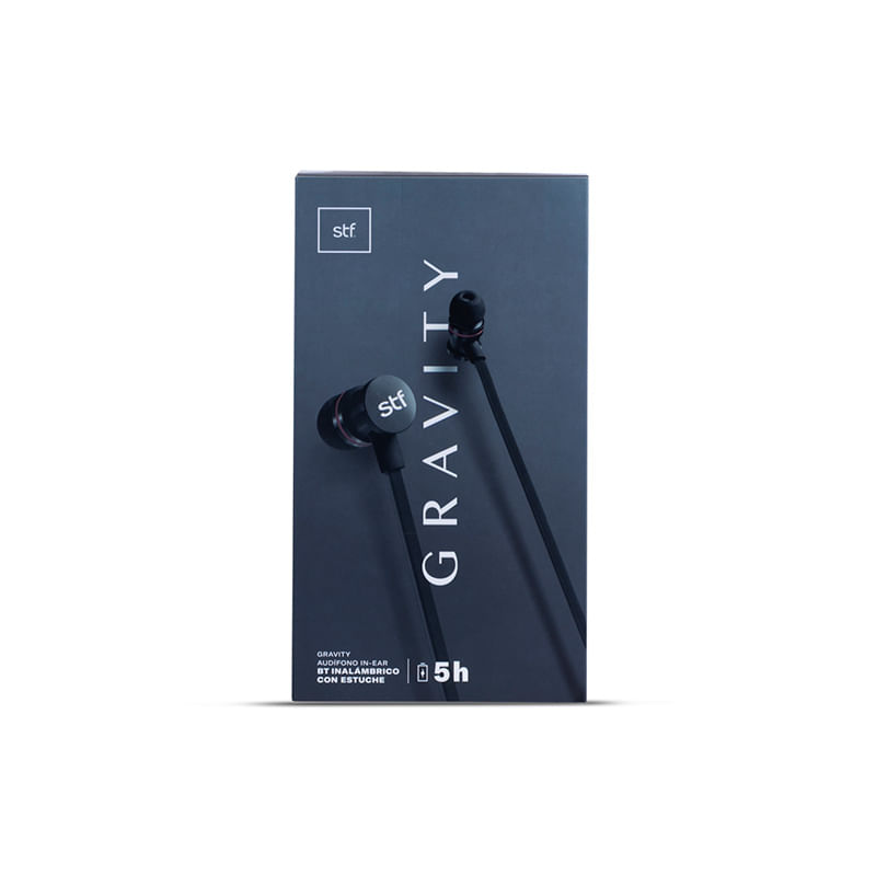 AUDIFONOS INALAMBRICOS BLUETOOTH GRAVITY NEGRO