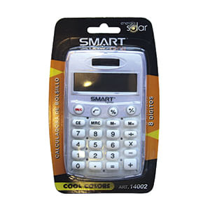 CALCULADORA BOLSILLO 8DIG SOLAR/PILAS NEON COOL COLORS BLT