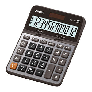 CALCULADORA ESCRITORIO CASIO DX-120B 12DIG MEDIANA SOLAR/PILAS