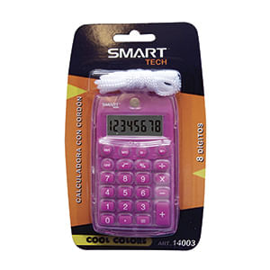 CALCULADORA BOLSILLO 8DIG CON CORDON COOL BLT