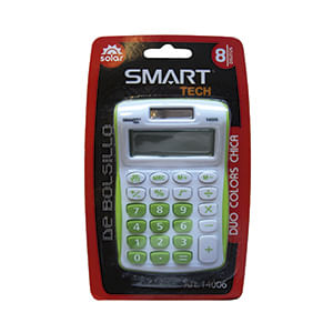 CALCULADORA BOLSILLO 8DIG SOLAR/PILAS DUO COLOR BLT