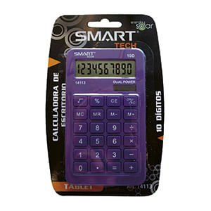 CALCULADORA ESCRITORIO 10DIG CHICA SOLAR/PILAS TABLET