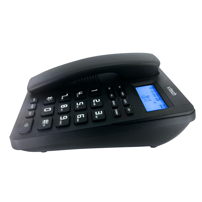 TELEFONO ALAMBRICO C/ PANTALLA, ALTAVOZ,FLASH, REDIAL, NEGRO