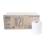 TOALLA EN ROLLO TORK  BLANCA 180MTS CAJA CON 6  UNIVERSAL