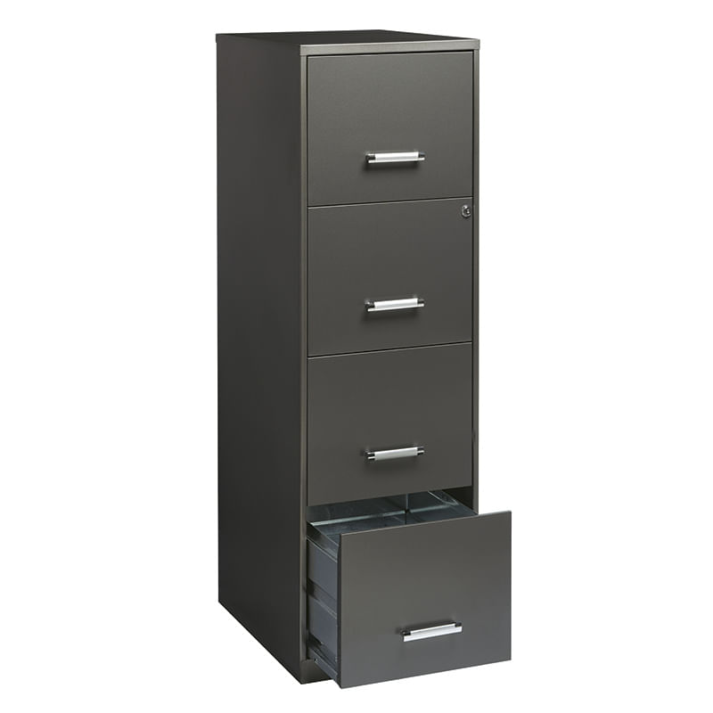 ARCHIVERO METAL 4 GAV 18" CHARCOAL METALICO CARTA