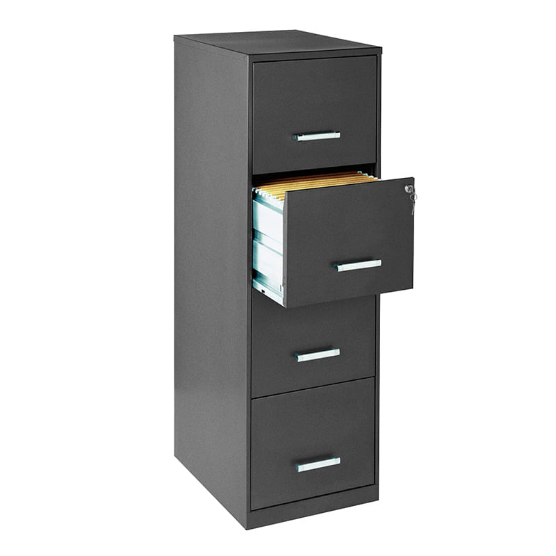 ARCHIVERO METAL 4 GAV 18" CHARCOAL METALICO CARTA