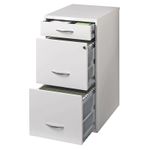ARCHIVERO ORGANIZADOR DE METAL 2 GAVETAS 1 CAJON COLOR BLANCO