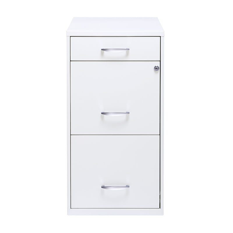 ARCHIVERO ORGANIZADOR DE METAL 2 GAVETAS 1 CAJON COLOR BLANCO
