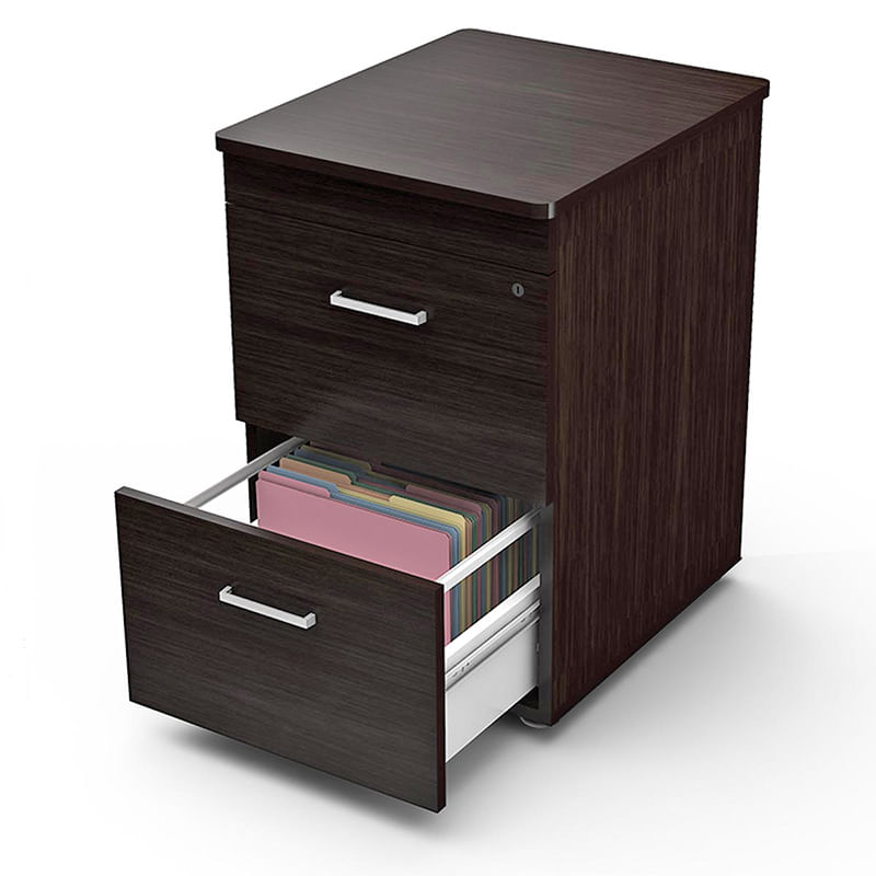 ARCHIVERO ALTO 2 GAVETAS WENGUE