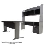 LIBRERO SOBRE CREDENZA S/PUERTAS STORM/GRIS