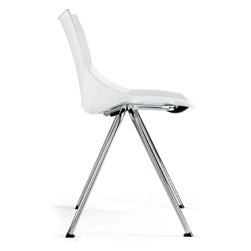 SILLA VISITA SIN BRAZOS POLIPROPILENO SHELL COLORES