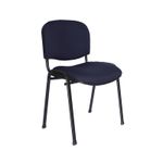 SILLA VISITA S/BRAZOS TELA ISO NEGRO