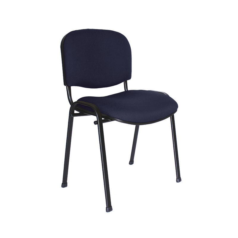 SILLA VISITA S/BRAZOS TELA ISO NEGRO