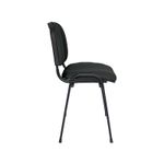 SILLA VISITA S/BRAZOS TELA ISO NEGRO