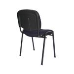 SILLA VISITA S/BRAZOS TELA ISO NEGRO