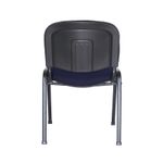 SILLA VISITA S/BRAZOS TELA ISO NEGRO