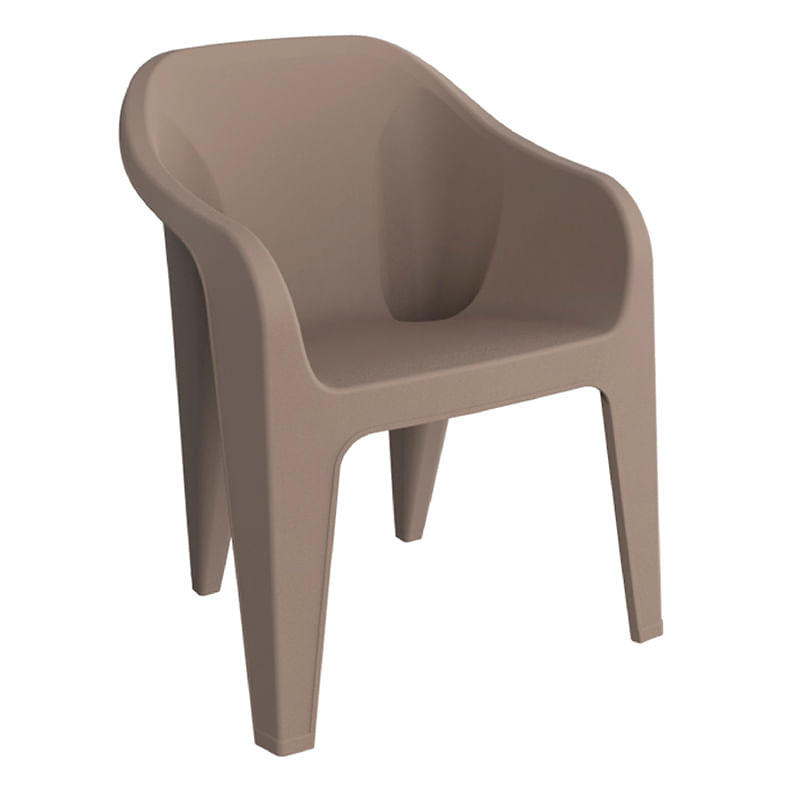 SILLA P/EXTERIOR CON BRAZOS POLIPROPILENO ELEFANTE