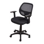 SILLA SECRETARIAL CON BRAZOS MALLA