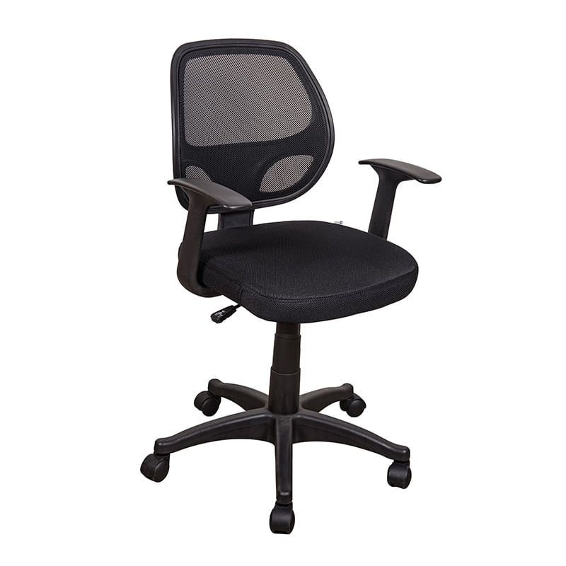 SILLA SECRETARIAL CON BRAZOS MALLA