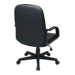 SILLON EJECUTIVO RESPALDO MEDIO VINIPIEL OFFICE STAR NEGRO