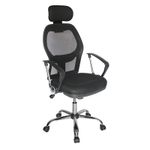 SILLON EJECUTIVO RESPALDO ALTO MALLA NEGRO CANTABRIA