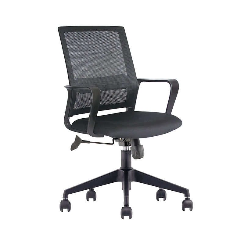 SILLON EJECUTIVO RESPALDO MEDIO MALLA NEGRO SLING