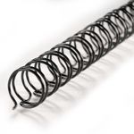ARILLO METALICO 1/4" NEGRO 20PZAS TWIN LOOP