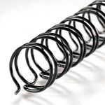 ARILLO METALICO 7/16" NEGRO 20PZAS TWIN LOOP