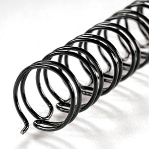 ARILLO METALICO 7/16" NEGRO 20PZAS TWIN LOOP