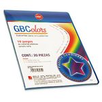 CUBIERTA PLASTICA CARTA AZUL COMBINADAS 20 PIEZAS GBColors