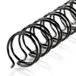 ARILLO METALICO 1 1/4" NEGRO 12PZAS TWIN LOOP