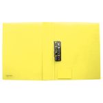 CARPETA PLASTICA CARTA CON PALANCA PLASTICO AMARILLO TRANSPARENTE