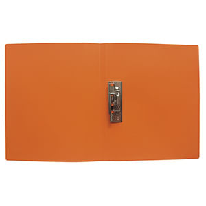 CARPETA PLASTICA CARTA CON PALANCA NARANJA NEON