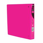 CARPETA ARILLO 1" O ROSA NEON CON VENTANA SAMSILL