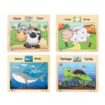 JUEGO MADERA ROMPECABEZAS MINI DIF DISEÑOS