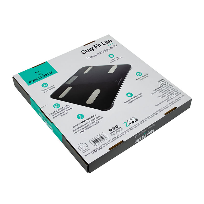 BASCULA DIGITAL BLUETOOTH CON MEDICION DE 7 INDICADORES