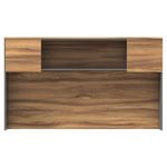 LIBRERO SOBRE CREDENZA 2 PTAS NOGAL TERRACOTA CON ANTRACITA