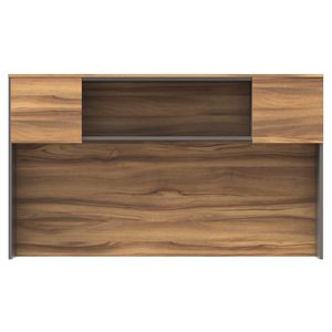 Librero Sobre Credenza 2 Ptas Nogal Terracota Con Antracita G80Lsc1802P